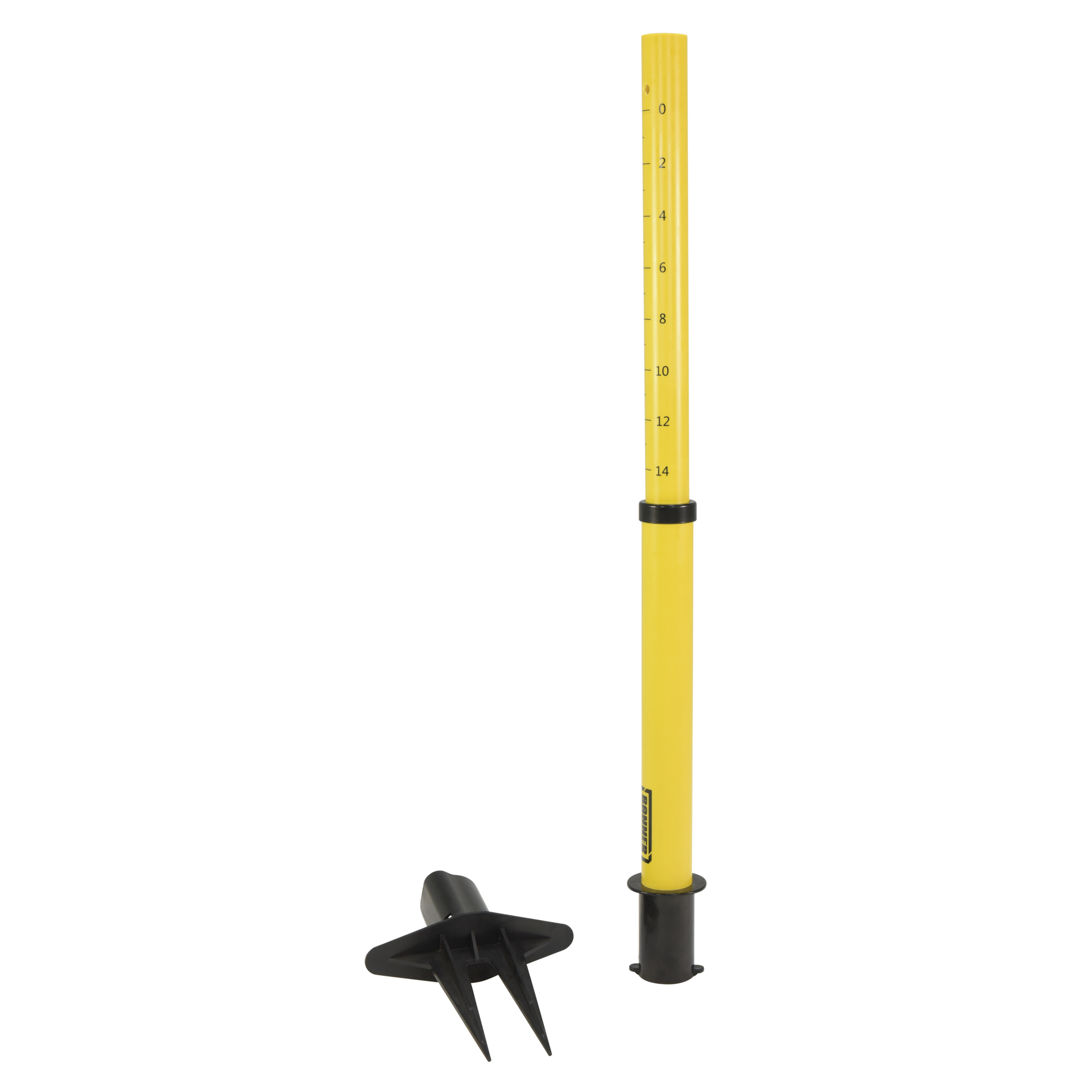 Vestil Plastic Web Barrier Stake Yellow / Black